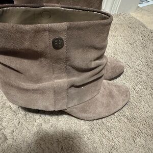 BCBG Taupe Ankle Boots